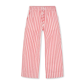 Mads Nørgaard Pants Sacky Pipa White Alyssum / Shell Pink